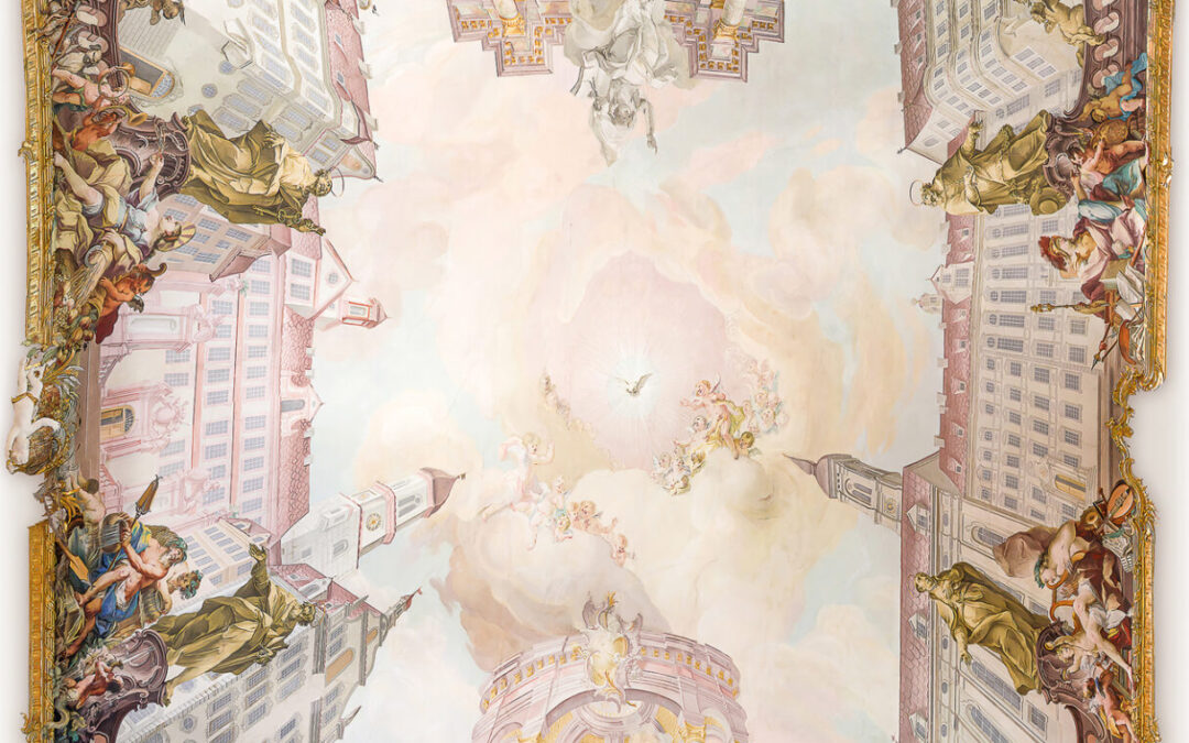 Deckenfresko im Goldenen Saal